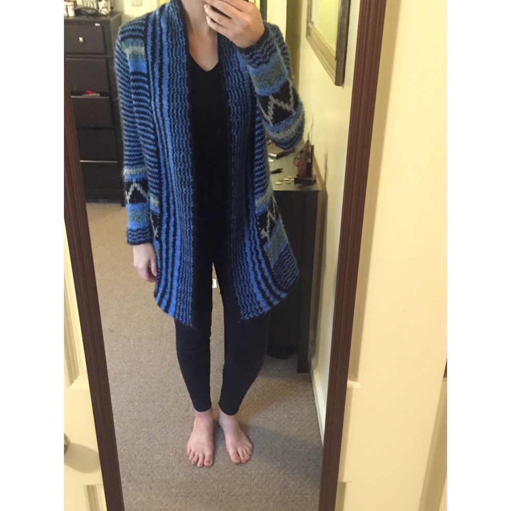 Cozy tribal print sweater